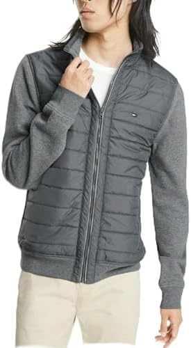 Tommy Hilfiger Mens Full Zip Mockneck Sweater