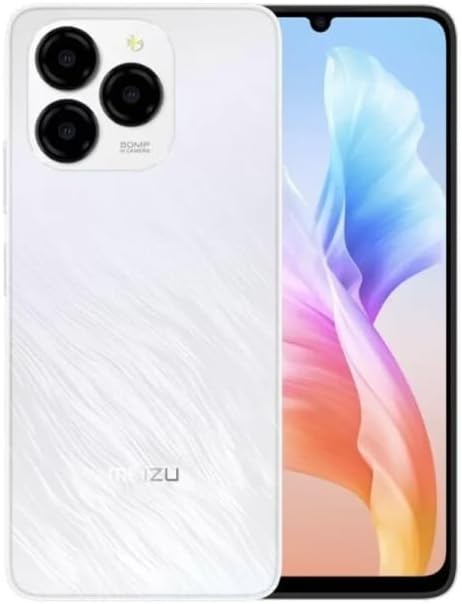 Meizu Note 21 4G LTE (256GB + 8GB) (for Tmobile Mint Tello & Global) Android 14 50MP Triple Camera 6.74" Octa Core 2.2GHZ (Angel White)