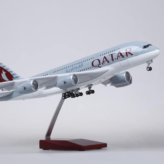 Model Airplane A380 Model Airplane Kit 1:160 Qatar Airplane Model Airplane Model Kits Model Plane Kit Model Plane Model Airplane Kits for Adults Model Planes Plane Model Airplane Models(No Light)