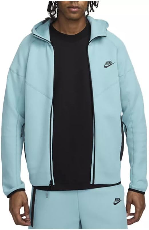 Nike Sportswear Tech Fleece Windrunner Men's Full-Zip Hoodie Size - X-Large Denim Turquoise/Black