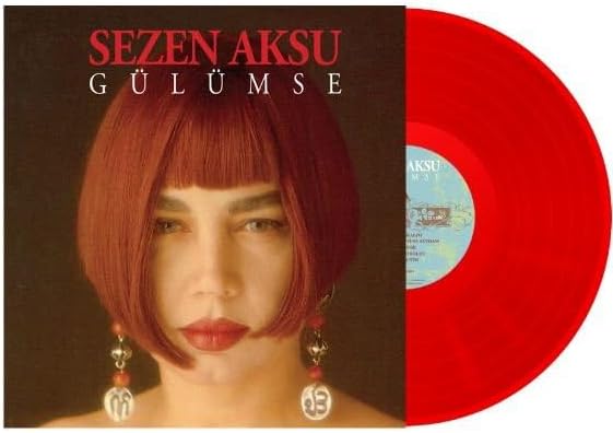 Sezen Aksu Gülümse Kırmızı Renkli Plak LP