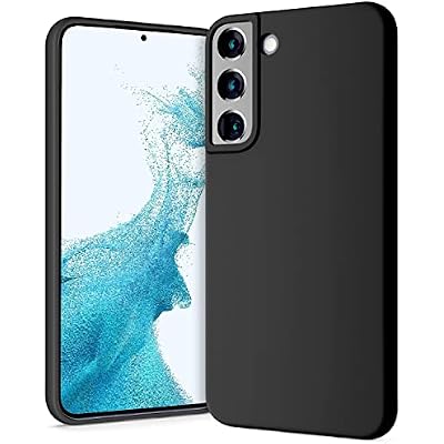GOOSPERY Liquid Silicone Compatible with Samsung Galaxy S22 Plus Case, Silky-Soft Touch Full Body Protection Shockproof Cover Case with Soft Microfiber Lining-Black