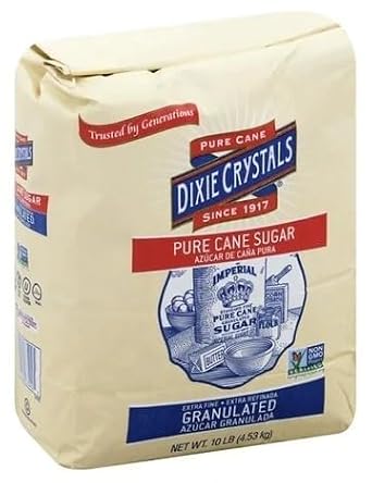 Dixie Crystals Extra Fine Granulated Sugar, 10-Pound