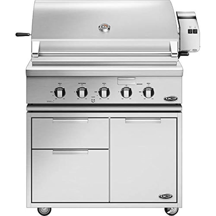 DCS Series 7 Traditional 36-Inch Natural Gas Grill with Rotisserie On CAD Cart