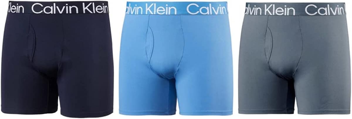 Calvin Klein Mens 3 Pack Micro Rib Boxer Brief