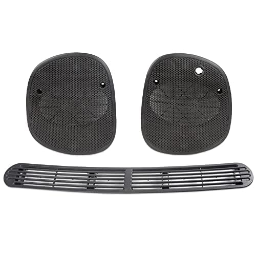 G-PLUS Dash Defrost Vent Cover Grille Panel Speaker Grill Set Compatible with Chevy Blazer S10GMC Jimmy Sonoma Oldsmobile 1998-2005 15046442 15046441