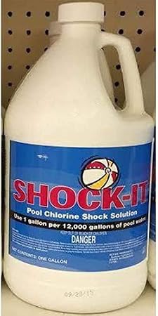 Olympic 1 - Gallon of Shock-It -Liquid Chlorine Pool Shock - Commercial Grade 12.5% Concentrated Strength
