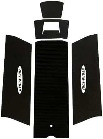 Hydro-Turf 2-Tone Cut Diamond Jet Ski Mats for Kawasaki JS300, JS440, JS550 (Black on Blue)