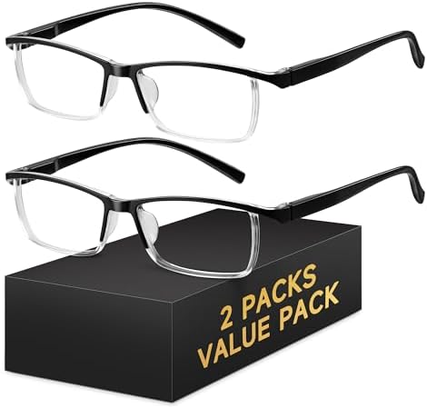 Reading Glasses Men Blue Light Blocking Readers Spring Hinge Computer Anti Eyestrain Eyeglasses