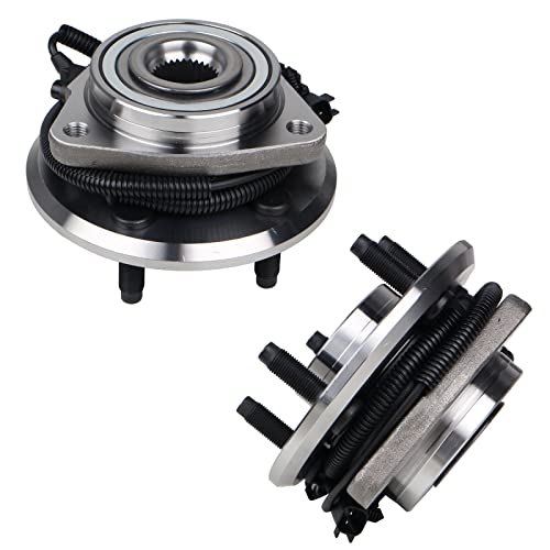 KUSATEC 513270 Front 2PCS Wheel Bearing and Hub Assembly Compatible with Jeep Liberty 2008 2009 2010 2011 2012, Dodge Nitro 2007-2011, 5 Lug wABS
