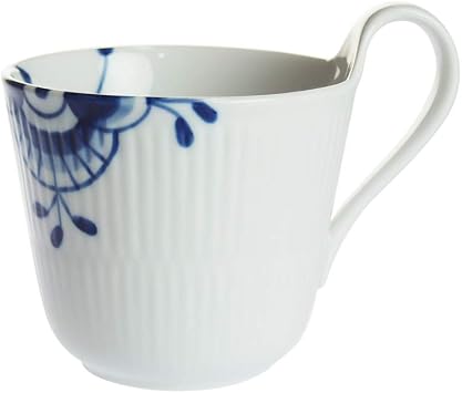 Royal Copenhagen Fluted Mega High Handle Mug 1016878 Blue
