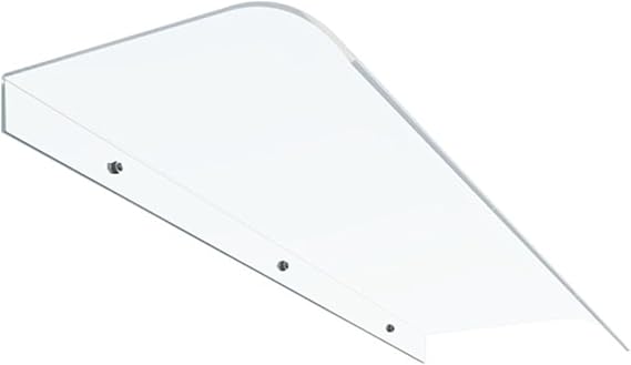 Invisible Door Canopy For Porch, Polycarbonate Cover Front Door Overhang Awning Door Shelter Window Cover For Sun Shutter, UV, Rain And Snow Protection(40x230cm/16x91in)