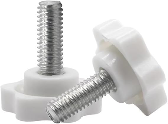 10 Pcs M6 M8 M10 Head Diameter 38mm Star Knobs Clamping Knob Grip Knurled Thumb Screw Handle Knobs Screws Tightening Thread Replacement Machine Handle