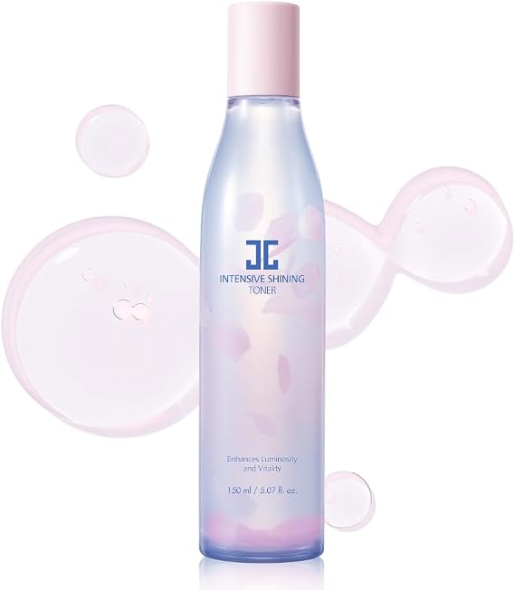 JAYJUN Intensive Shining Toner 5.07 fl. oz. (150ml) - Hydrating Facial Toner with Cherry Blossom & Baobab for Smoother Skin