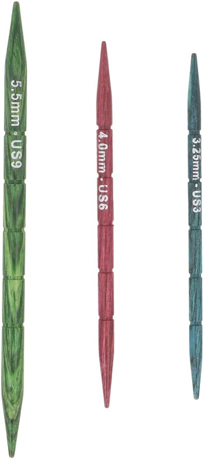 KnitPro Dreamz Wood Cable Needles- Pack of 3 (US Size 3, 6 & 9)