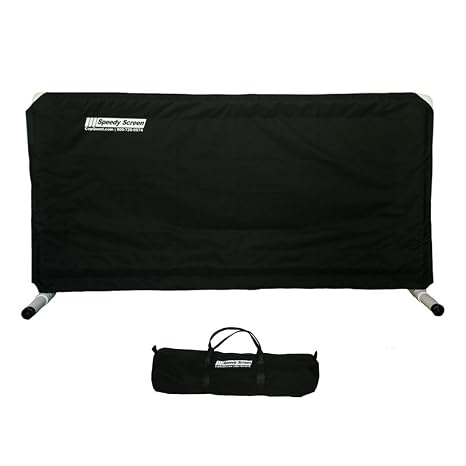 Speedy Screen Crime Scene Barrier | 72" Portable Privacy Screen for Crowds and Perimeter | 90-Second Rapid Depolyment Barricade | No Tools Required | Carrying Bag Included