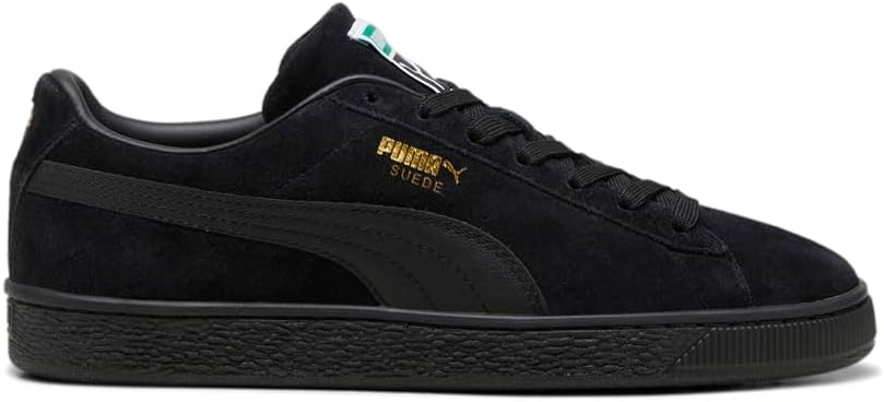 PUMA Mens Suede Classic Lace Up Sneakers Shoes Casual - Black - Size 5 M