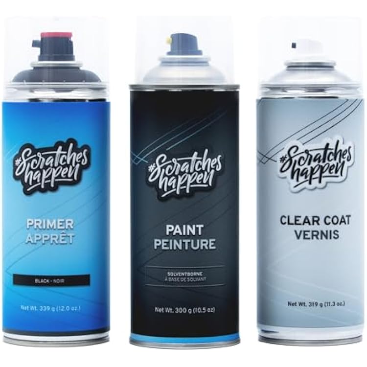 ScratchesHappen Exact-Match Spray Paint - Anza Desert NJ Tricoat for Karma - Preferred Paint  Clear Coat  Primer