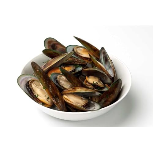 Pana Pesca New Zealand Green Shell Whole Mussel - Lip Shape, 2 Pound -- 5 per case.