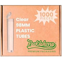 98mm Pop Top Tubes Clear 1000 Qty. (Clear)