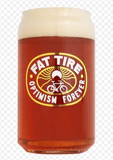 New Belgium Brewery Fat Tire Pint Can Glass - Set of 2