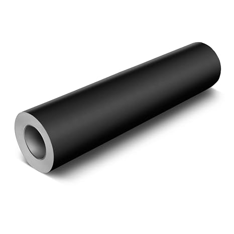 VViViD Black Matte DECO65 Permanent Adhesive Craft Vinyl for Cricut, Silhouette & Cameo (11.8" x 7ft)