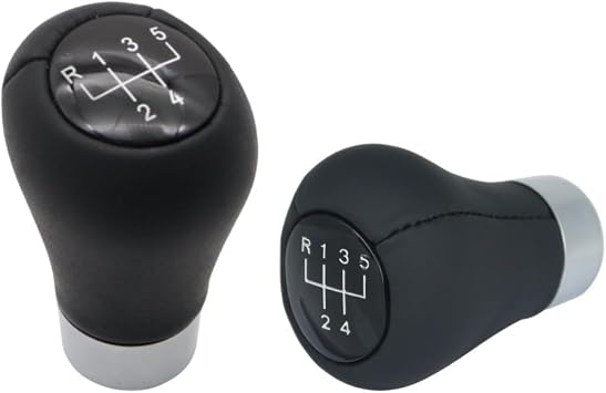 XUKEY Gear Shifter Knob Leather 5 Speed Manual Short Shift Knob for BMW 1 3 5 6 Series E30 E32 E34 E36 E38 E39 E46 E53 E60 E63 E83 E84 E90 E91 E92