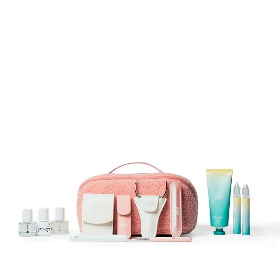 YN Young Nails Manicure Bundle - Glossy Liquid Polish, Glass Nail Files, Complete Nail Kit for Beginners, Includes Giggle Palace Polish, Cuticle Care