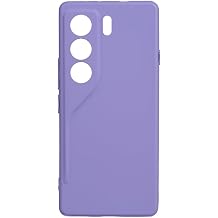 Elfia Tecno Camon 40 Pro Kılıf Silikon Renkli Mat Kapak Biy Lila