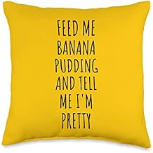 Banana Pudding Funny Throw Pillow