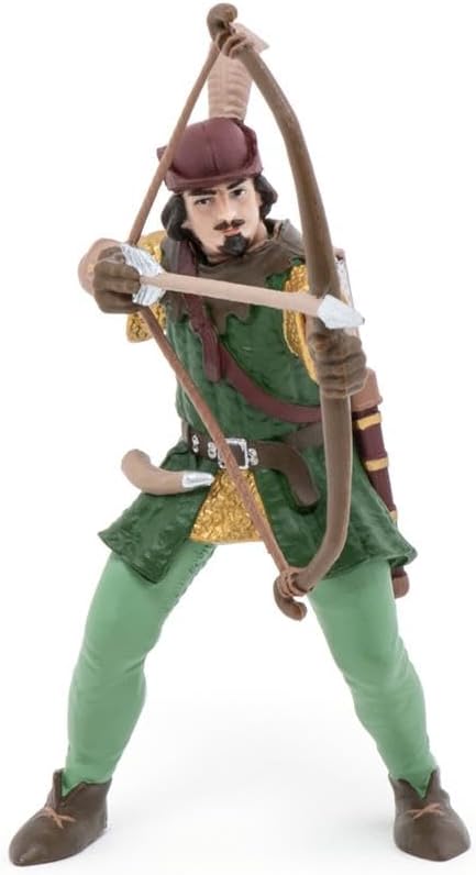 Papo - Standing Robin Hood - Realistic Figurine - for Ages 3+ Medieval Fantasy Collection - Hand Painted - Highly Detailed - Durable and Educational - Gift Idea - Collectable - Robin Hood Toy