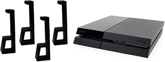 Horizontal Vertical Stand for PS4 Original PlayStation 4 Stand Cooling Station Feet for Console Fat Compatible - Updated Design for Secure Fit (PS4 Original - Black)