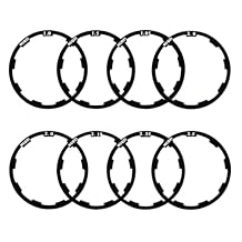 8PCS Bicycle Flywheel Hub Washer Spacer Cassette Gasket, Aluminum Alloy Bicycle Hub Washer Bottom Bracket Spacer Bike Cassette Spacer for MTB Road Bike (1.0/1.5/1.85/2.0/2.0/2.18/2.35/2.5mm)