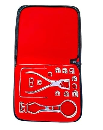 Complete 18Piece Rubber Dam Set Includes Frame, Punch and Clamp Tools