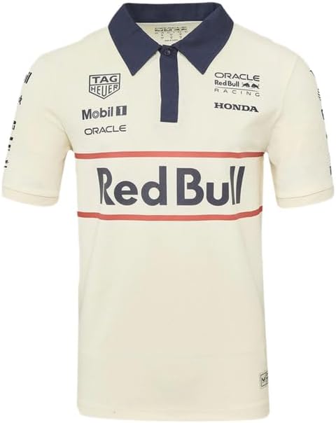 Castore Red Bull Racing F1 Heritage Team Polo Shirt (L) White