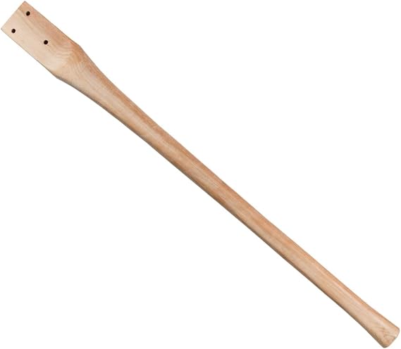 COUNCIL TOOL 3 Hole Shrubbing Tool Handle - 40" Hickory Wood Handle with Straight Grip, Made in The USA - 70-40BB-B
