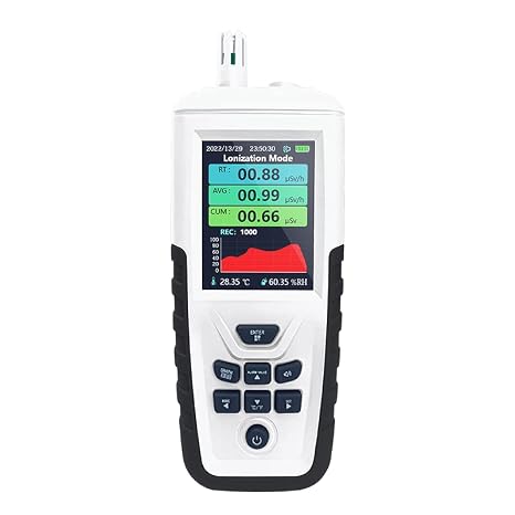 Geiger Counter Nuclear Radiation Detector,High Sensitivity,Voice Broadcast System,Automatic 1000 Data Record Storage,for Monitoring X, and Rays with LCD Display,Radiation Monitor(TC-8500)