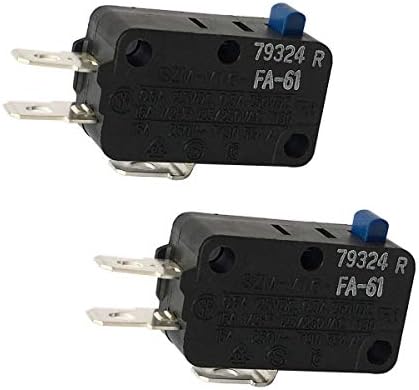 LONYE SZM-V16-FA-61 WB24X10103 Microwave Switch Replacement for GE Microwave 946606 AP3186054 PS651389(Pack of 2)