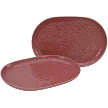 Creatable, 21631, Orient Mandala Series, 2-Piece Crockery Set, Porcelain Plate Set, Dishwasher and Microwave Safe, Made in Europe