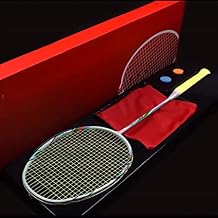 4U Smash Type Badminton Racket Carbon Fiber 32 Pounds Offensive Single Shot for Adults