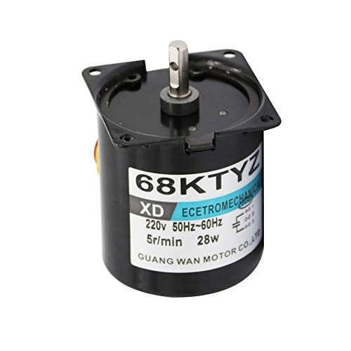 Electronic Components Motor 68KTYZ 68-KTYZ 28W AC 220V Permanent Magnet Synchronous Gear Motor 1 RPM 2.5RPM 5RPM 10RPM 15RPM 20RPM 30RPM 50RPM Small Motor Speed : 80rpm