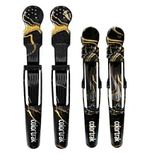 Colortrak Lux Clips, 2 Jumbo Size, 2 Standard Size, Ergonomic Comfort Grips, Double-Hinge Design, Matches Other The Lux Collection Products, Gradient Metallic Finish