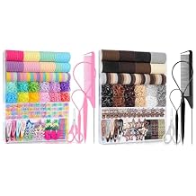 Hair Accessories 827pcs Colorful & 823pcs Neutral Colors