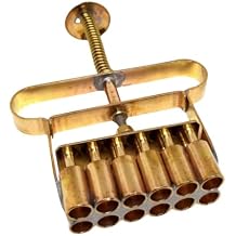 Bua Loy Thai Dessert Press Mold - 9mm Tablets, Press 12 Tablets at Once, Brass Traditional Kitchenware for Dumplings in Coconut Milk, Durable, Easy to Clean, Ideal for Snacks & Bubble Tea Pearls