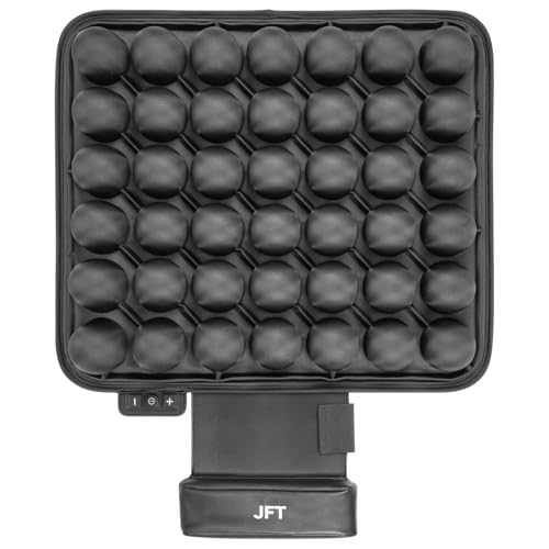 Automatic Inflatable Massage Seat Cushion Perfect for Office Chairs, Wheelchairs & Car Seats,Air Pads for Tailbone Pain Relief Black 17.7x16.1 Inches USB-Powered