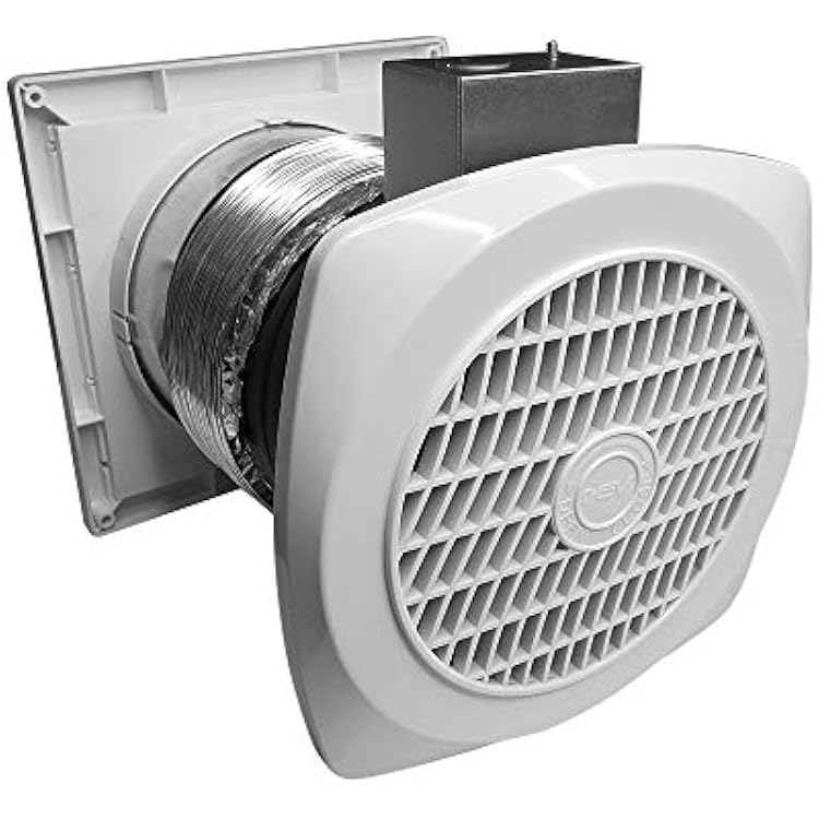 BV Ventilation Exhaust Fan for Home 70 CFM - Wall Fan 4.0 Sones Quiet Airflow, Rooms up to 85 sq ft, Room to RoomRooms to Outdoor, 6 Diameter, Customizable Vent Fans, Removes Odors, Humidity & Smoke