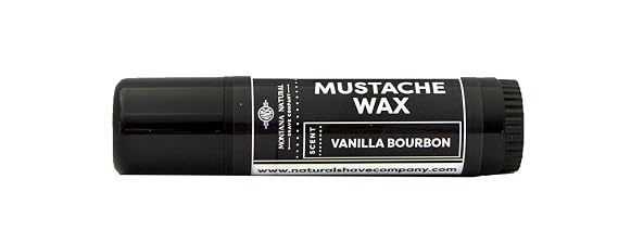 MNSC Vanilla Bourbon Mustache Wax - Medium Hold Balm - All-Natural Beeswax and Plant-Based Oils, Petroleum-Free, Hypoallergenic Ingredients, Handmade in USA