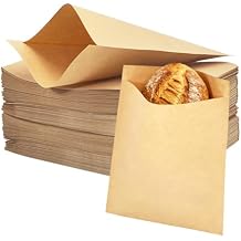 800 Pack Wax Paper Sandwich Bags 8x6 inches, Greaseproof Kraft Paper Bags Breakfast Paper Cookie Bags, Wax Paper Bags for Bakery Food Snack Dessert Pastry Candies