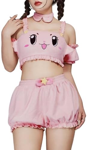 MOEFLAVOR Official Licensed Chiitan Plush Cosplay Set - Kawaii Mascot Costume Outfit - Original Collab