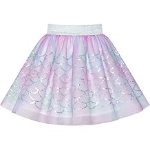 Girls Skirt Mermaid Scales Sequins Sparkling Tutu Dancing Size 7-8